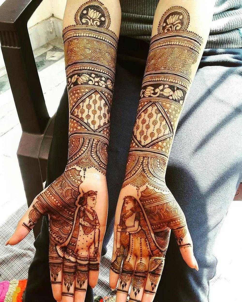 personalized mehndi design
