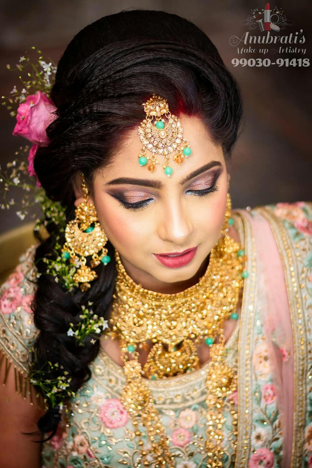 Trending Indian Bridal Hairstyles For Thin Hair