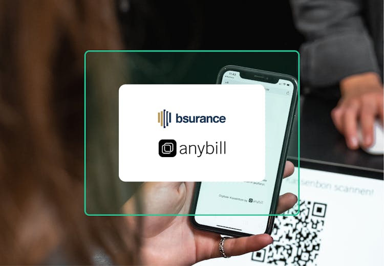 Insurance as a Service: bsurance und anybill ermöglichen Embedded Insurance über digitale Kassenbons