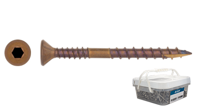 Stainless Bronze Countersunk Socket Decking Screw