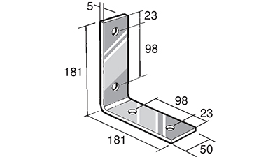 Stainless Bowmac Angle Bracket
