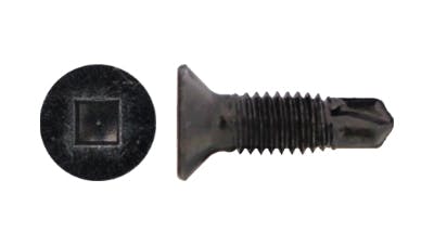 Stainless Black Csk Square Drive Self Drilling Screws