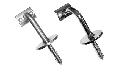 Stainless Handrail Wall Support with Woodscrew