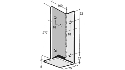 Galvanized Bowmac Angle Bracket B109