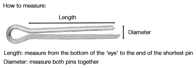 How to measure Split Pins