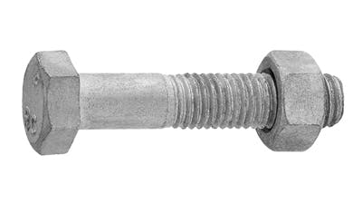 Galvanized Hex Bolt and Nut