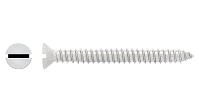 Stainless Csk Slot Self Tapping Screw