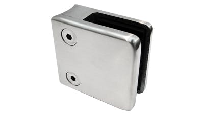 Stainless Square Glass Clamp