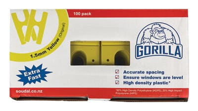 Gorilla 1.5mm Yellow H Packers