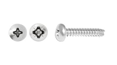 Stainless Steel Pan Pozi Self Tapping Screw with T25 Cutter