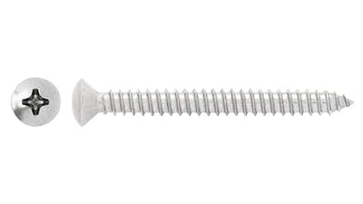 Stainless Raised Countersunk Philips Self Tapping Screw