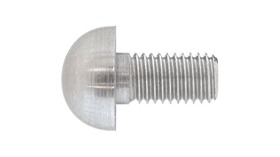 Stainless Steel Satin M6 Threaded Domed Handrail Button