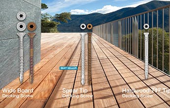 Build your deck with Anzor's Stainless Steel Decking Screws
