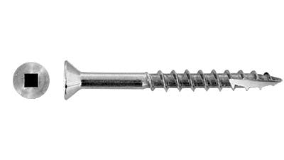 Stainless Countersunk Square Ribbed T17 Tip Particle Board Screw