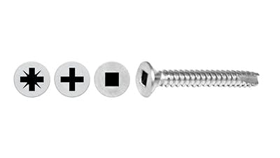 Stainless Countersunk Self Tapping Screw Type 25 Cutter