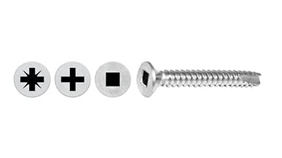 Csk Type 25 Square Head Self Tapping Screws
