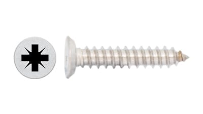 Stainless Pozi Truncated Countersunk Self Tapping Screw