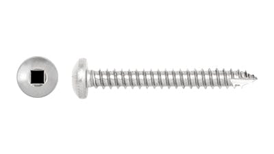 Stainless Pan Square Self Tapping Screw with T17 Cutter