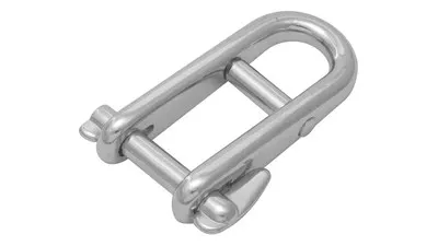 Stainless Double Bar D Shackle with Captive Pin