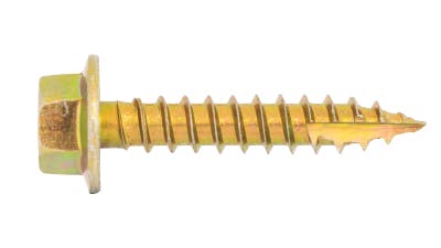 Gold Passivated Hex Head Timber Tek Screw