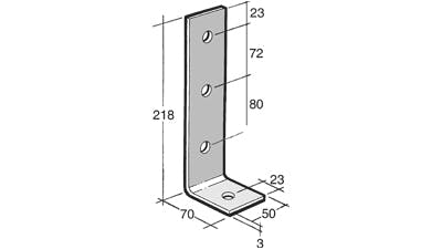 Galvanized B352 Bowmac Angle Bracket