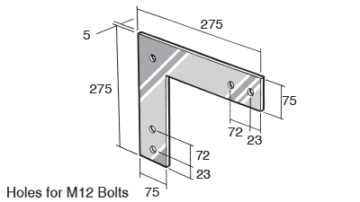Bowmac Stainless Bracket BS48
