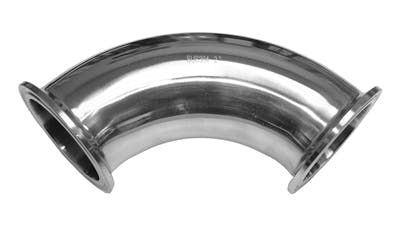 Stainless Steel 90 Degree Tube Bend with Ferrule Ends
