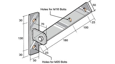 BS145 Bowmac Stainless Bracket
