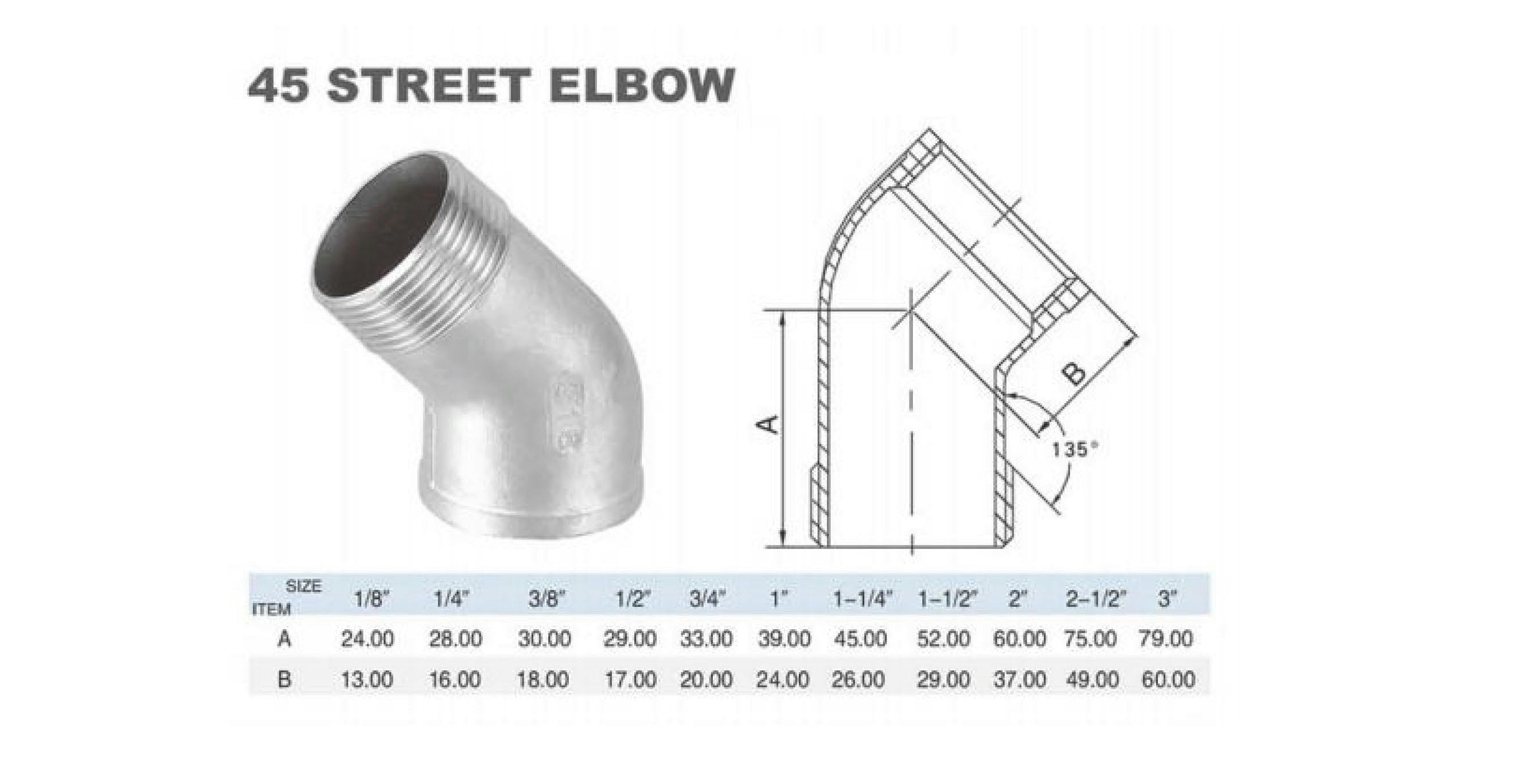 Z6vlopbqstj9 Vaf Tds 45 Deg Street Elbow