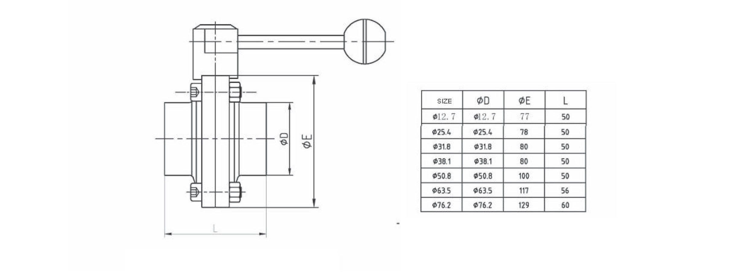 Z6vnupbqstj9 Vcq Tds Butterfly Valve