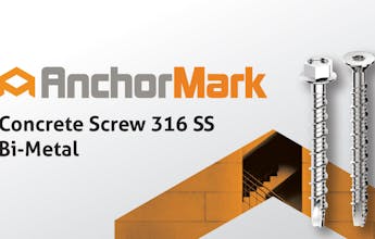 AnchorMark Concrete Screw 316 SS Bimetal - Fast and Powerful Screw Solution!