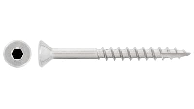 Stainless Countersunk Wide Board Socket Decking Screw with T17 Tip