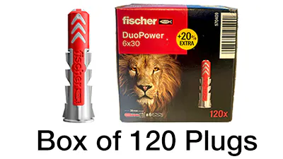 Fischer Lion Promo Duopower 6X30 Nylon Plug (8G&10G) 555006