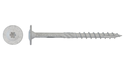 Galvanised Hex Washer Masonry Construction Screw