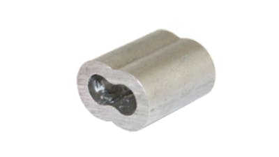 Nickel Plated Copper Wire Rope Crimp - Anzor Fasteners