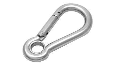 Stainless Spring Hook With Eye - Anzor Fasteners