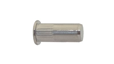 Stainless Flanged Sealed Splined Knurled Threaded Insert