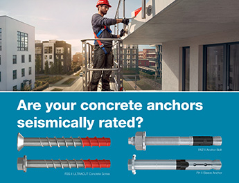 Are your concrete anchors seismically rated?