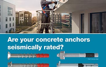 Are your concrete anchors seismically rated?