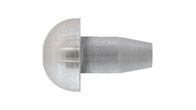 Stainless Steel Satin Push In Domed Handrail Button