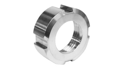 Stainless Sanitary Round Slotted Nut