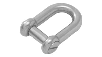 Stainless Steel Slot Drive D Shackle