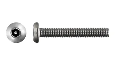 Stainless Pan Post Socket Machine Screw