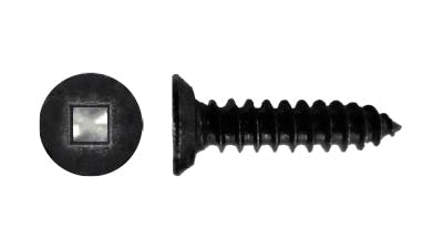 Stainless Csk Square Black Self Tapping Screw