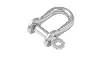 Stainless Small Semi Round D Shackle