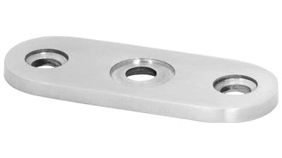Stainless Handrail Flat Saddle Component