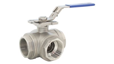 Stainless L and T Port 3 Way Ball Valve