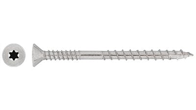 Wide Board Ribbed Decking Screw Star Drive T17 Tip
