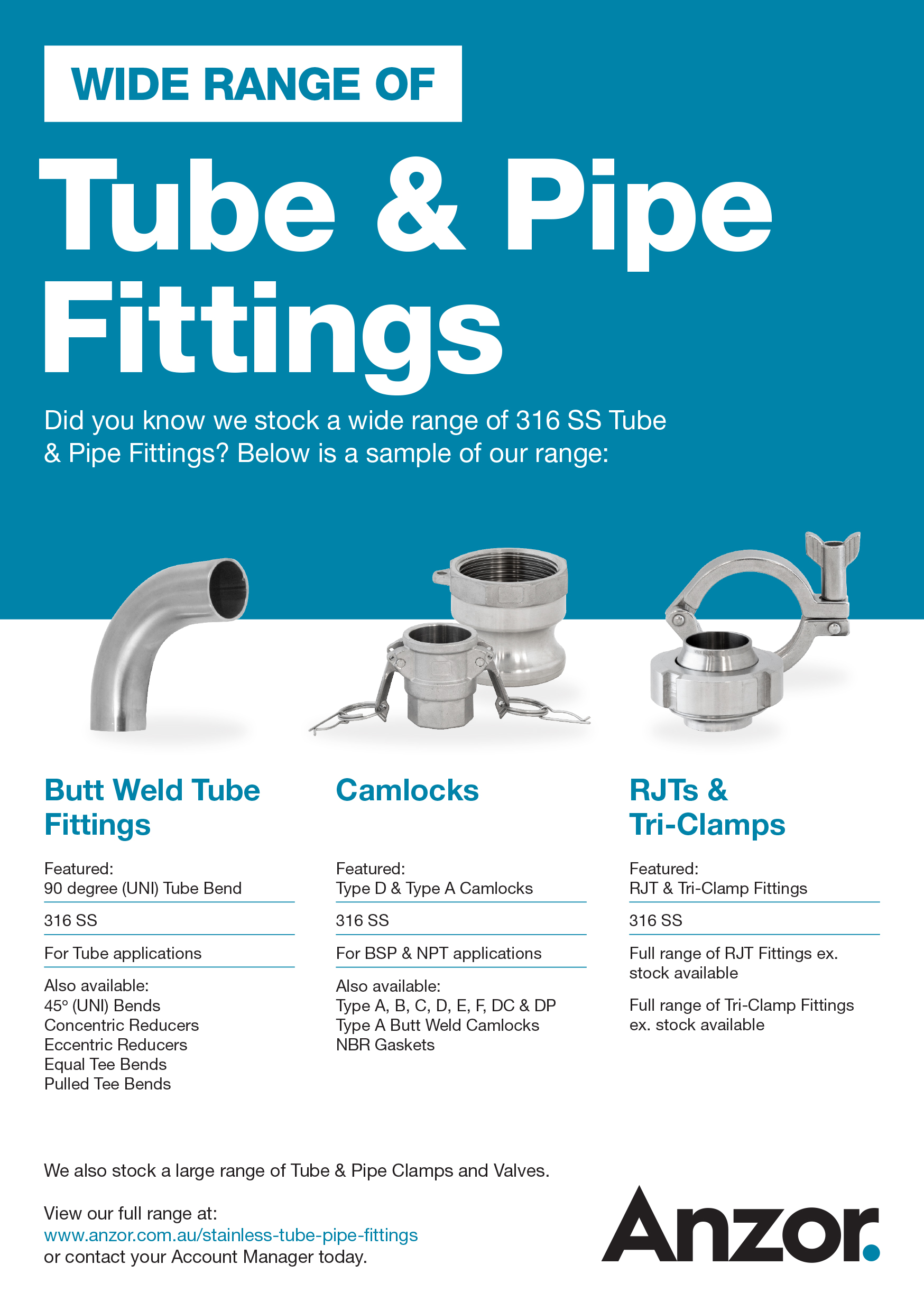 Stainless Steel Tube and Pipe Fittings Flyer