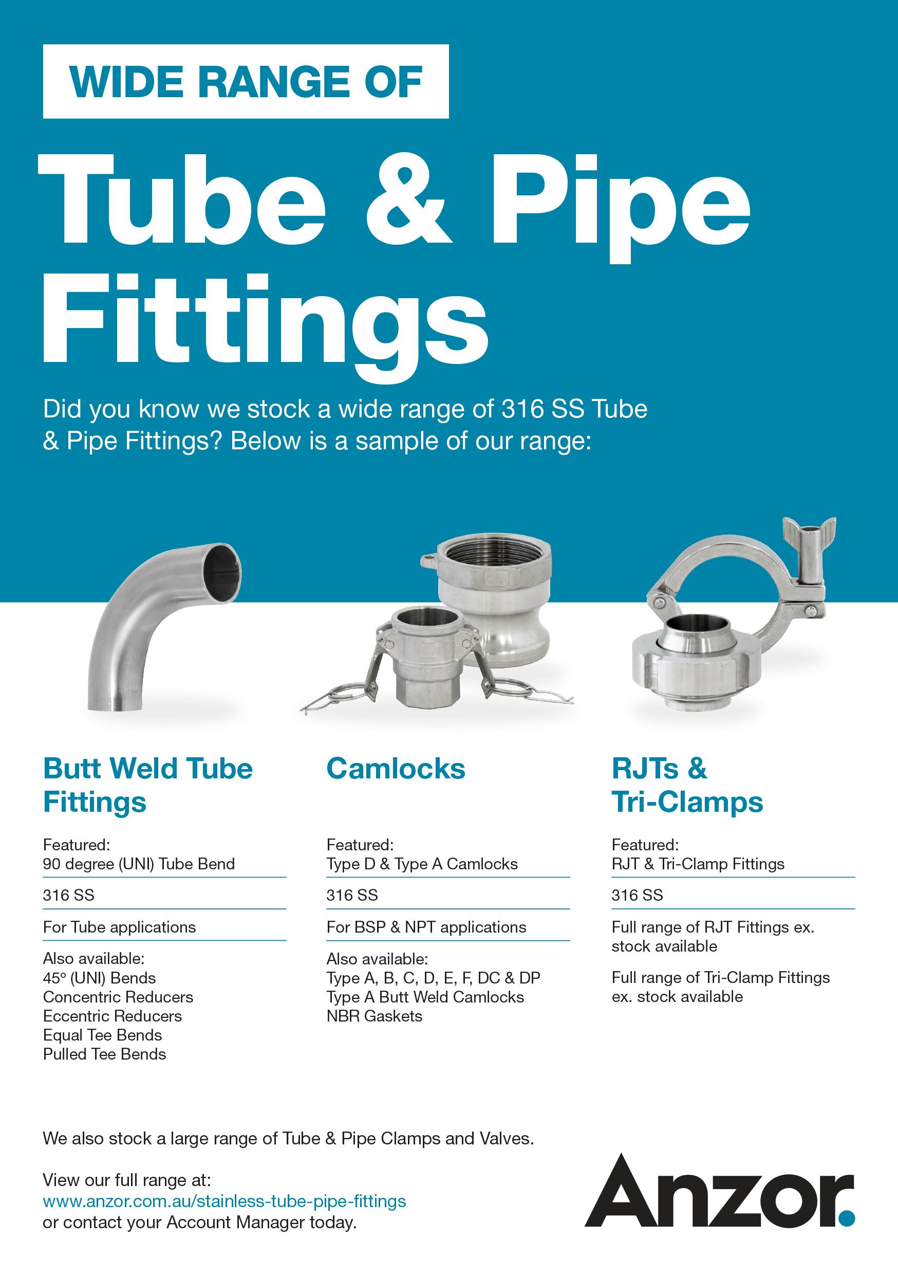 Stainless Steel Tube and Pipe Fittings Flyer